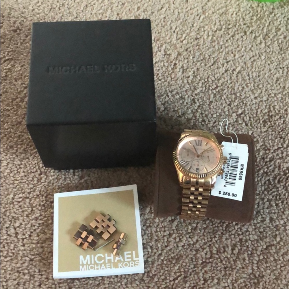 Micheal Kors rose goldtone watch